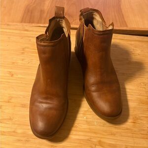 Kork-Ease Brown Leather Ankle Boots